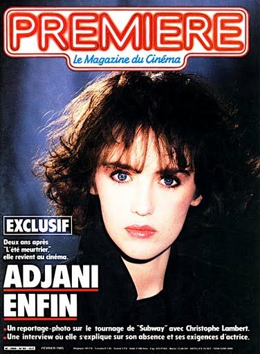 Isabelle Adjani, Premiere Magazine February 1985 Cover Photo - France