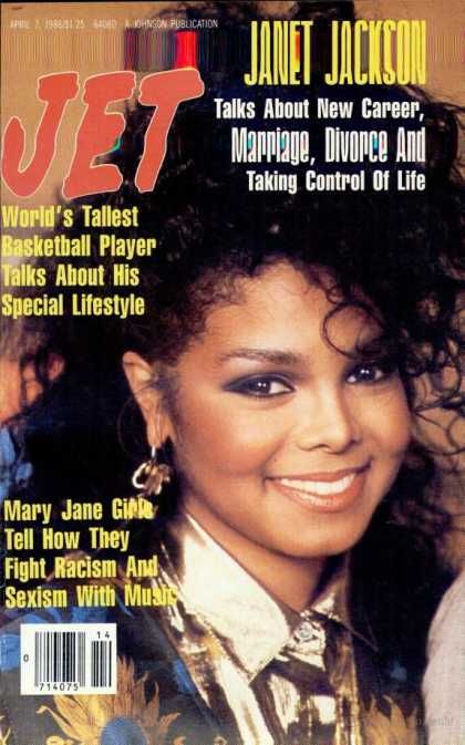 Janet Jackson, Jet Magazine April 1986 Cover Photo - United States