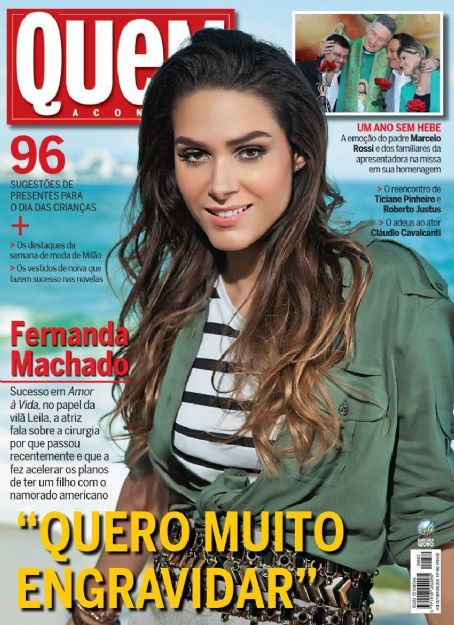 Fernanda Machado, Padre Marcelo Rossi, Quem Magazine 04 October 2013 ...