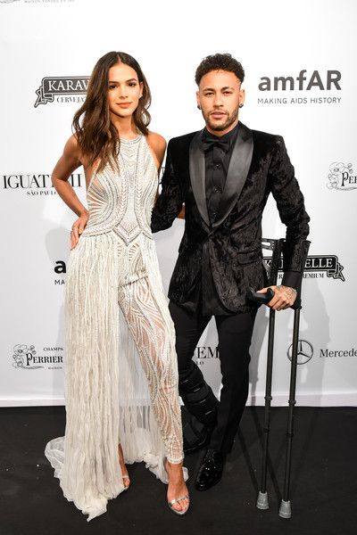 Bruna Marquezine and Neymar Jr.: 2018 amfAR Gala Sao Paulo - Arrivals