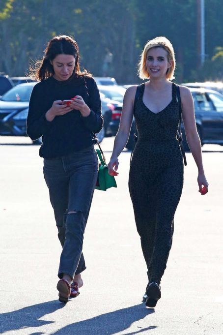 Emma Roberts with a girlfriend out in Studio City | Emma Roberts