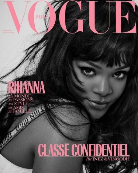 Rihanna, Vogue Magazine January 2018 Cover Photo - France