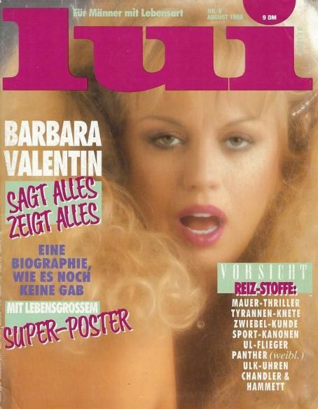 Barbara Valentin - Lui Magazine Cover [Germany] (August 1986)