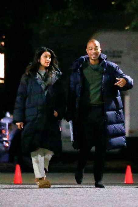 Shay Mitchell – With Kendrick Sampson on set of ‘Something From Tiffany’s’ in Los Angeles