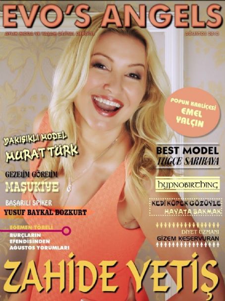 Zahide Yetis, Evo's Angels Magazine August 2013 Cover Photo - Turkey