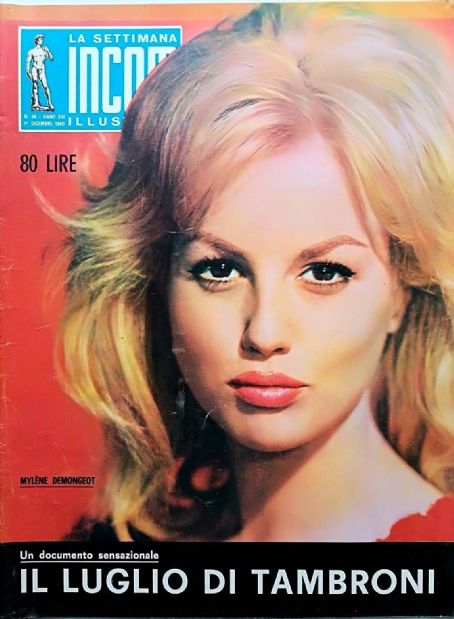 Mylène Demongeot, La Settimana Incom Magazine 01 December 1960 Cover ...