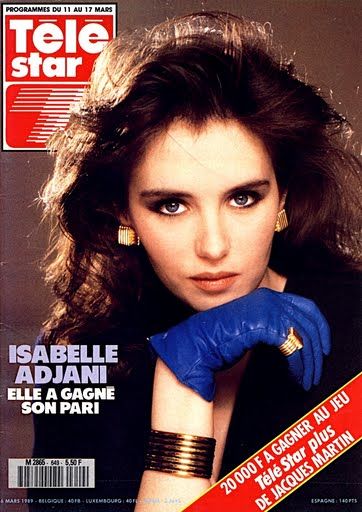 Isabelle Adjani, Télé Star Magazine 06 March 1989 Cover Photo - France