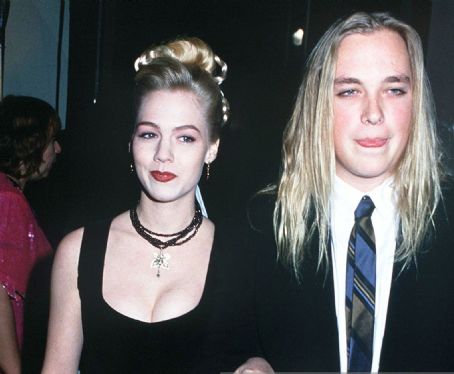 Jennie Garth and Daniel Clark at the 50th Annual Golden Globe Awards, Beverly Hilton Hotel, Beverly Hills on Jan 23 1993