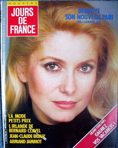 Catherine Deneuve, Jours de France Magazine 15 August 1987 Cover Photo ...