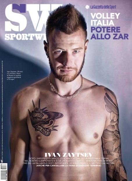 Ivan Zaytsev (volleyball player) - Sportweek Magazine Cover [Italy] (1 October 2016)