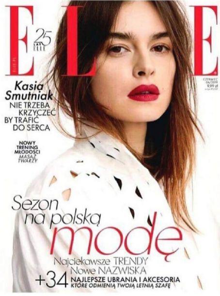 Kasia Smutniak Elle Magazine June 2019 Cover Photo Poland