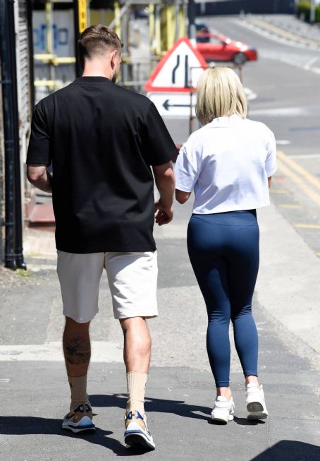 Jorgie Porter – Leave a photo shoot for his new clothing brand Transpire in Manchester
