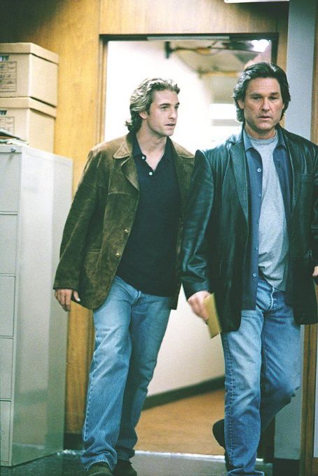 Scott Speedman as rookie Bobby Keough and Kurt Russell as Detective Eldon Perry in United Artists' Dark Blue - 2003