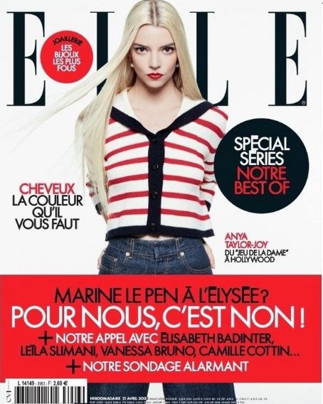 ELLE France April 21 2022 アニャテイラージョイ Anya Taylor-Joy - Elle Magazine Cover [France] (21 April