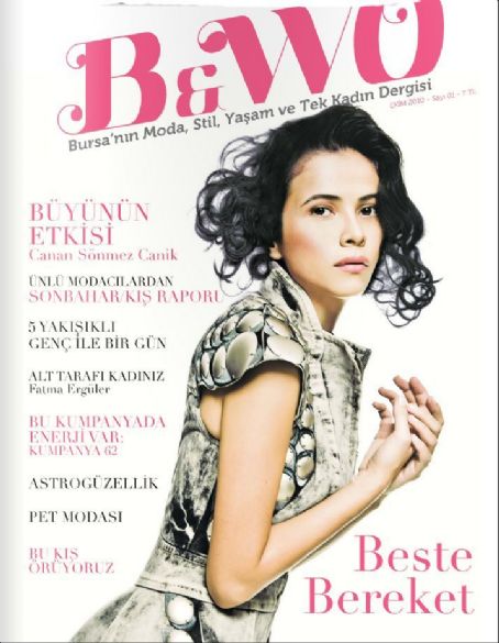 Beste Bereket, B & Wo Magazine October 2010 Cover Photo - Turkey