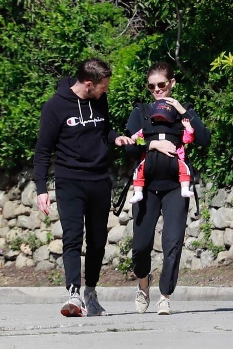 Kate Mara and Jamie Bell – Out with their baby for a hike in Los Feliz