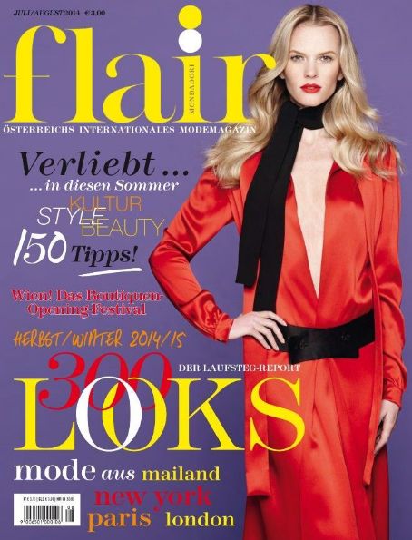 Anne Vyalitsyna - Flair Magazine Cover [Austria] (August 2014)
