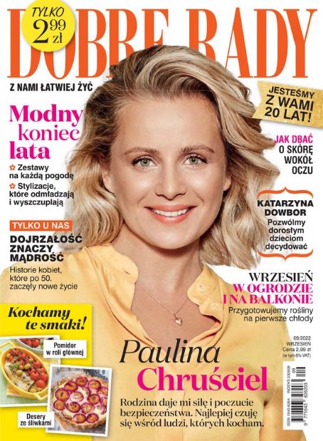 Paulina Chrusciel, Dobre Rady Magazine September 2022 Cover Photo - Poland