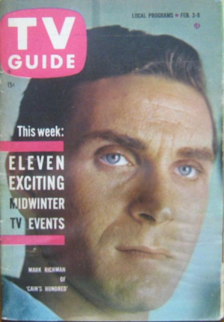 Peter Mark Richman, Cain's Hundred, TV Guide Magazine 03 February 1962 ...