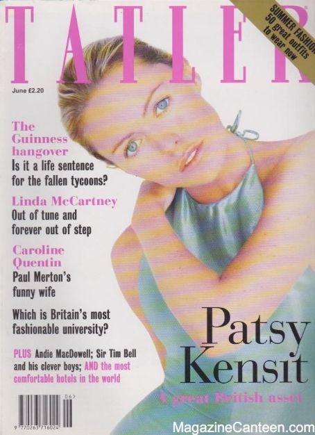 Patsy Kensit - Tatler Magazine Cover [United Kingdom] (June 1994)