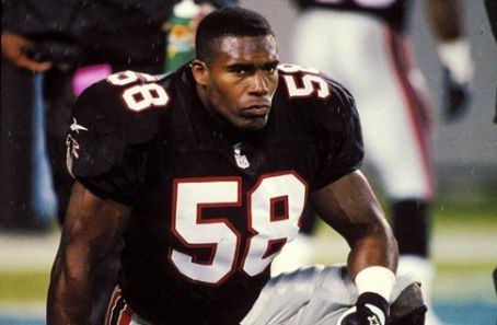 One of my favorite displays and players. Jessie “The 🔨” Tuggle. Ga born  and raised. #instate #atlantafalconlegend