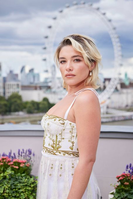 Florence Pugh – With Andrew Garfield – ‘We Live in Time’ Promotional Photoshoot in London