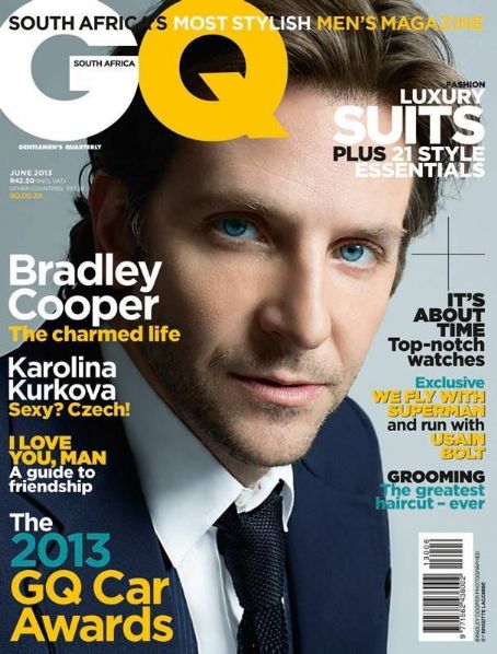 Bradley Cooper, GQ Magazine June 2013 Cover Photo - South Africa