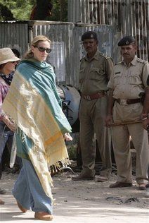 Tight security at Julia Roberts film set in India